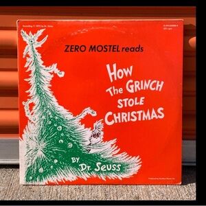 1975 Vintage Vinyl Zero Mostel Reads HOW THE GRINCH STOLE CHRISTMAS Record
